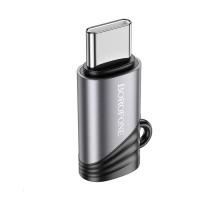 Адаптер BOROFONE BV20 Type-C male to iP female adapter Black (6941991110283) 