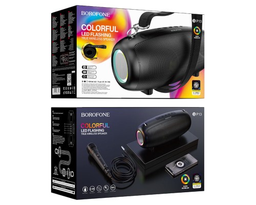 Портативна колонка BOROFONE BP13 Dazzling sports BT speaker with mic Black (6974443388428) Портативна колонка BOROFONE BP13 Dazzling sports BT speaker with mic Black (6974443388428)