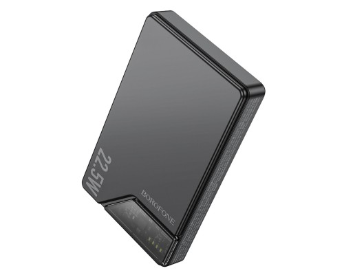 Зовнішній акумулятор BOROFONE BJ49 Astute 22.5W+PD20W fully compatible magnetic power bank(10000mAh) Black (6941991109898) Зовнішній акумулятор BOROFONE BJ49 Astute 22.5W+PD20W fully compatible magnetic power bank(10000mAh) Black (6941991109898)