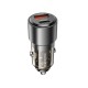Автомобільний зарядний пристрій BOROFONE BZ20A Smart 83W dual port PD65W+QC3.0 car charger Transparent Black (6941991101625)