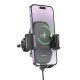 Автотримач для телефона з БЗП BOROFONE BH213 Adelante wireless fast charging car holder(air outlet) Black (6941991109775)