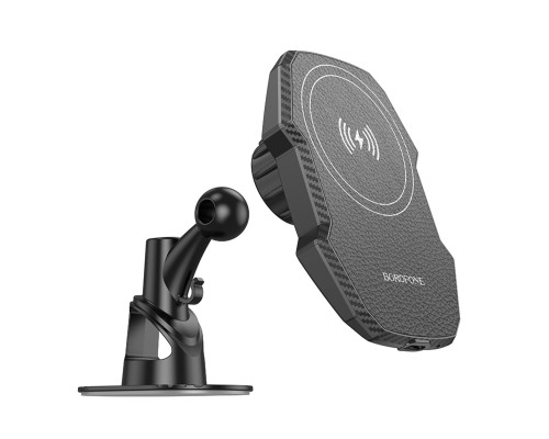 Автотримач для телефона з БЗП BOROFONE BH216 Adelante magnetic wireless fast charging car holder(center console) Black (6941991109805) Автотримач для телефона з БЗП BOROFONE BH216 Adelante magnetic wireless fast charging car holder(center console) Black (6941991109805)