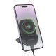 Автотримач для телефона з БЗП BOROFONE BH216 Adelante magnetic wireless fast charging car holder(center console) Black (6941991109805)