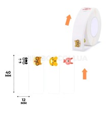 Етикетки NIIMBOT T12*40-160 ZOO Color For D11/D110/D101/H1S (A2A68301001) (A2A68301001)