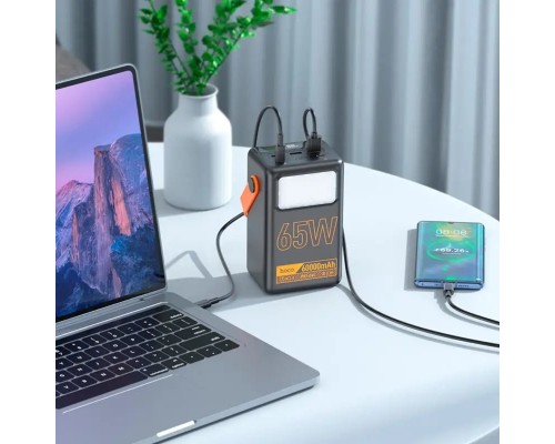 Зовнішній акумулятор HOCO J110A Powerful PD65W power bank(60000mAh) Black (6931474795205) Зовнішній акумулятор HOCO J110A Powerful PD65W power bank(60000mAh) Black (6931474795205)