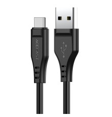 Кабель ACEFAST C3-04 USB to Type-C 3A, 1.2m, TPE, TPE connectors, Black (6974316280866)