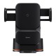 Тримач для мобiльного з БЗП Baseus Wisdom Auto Alignment Car Mount Wireless Charger(QI 15W(Suction base)Black (CGZX000101)