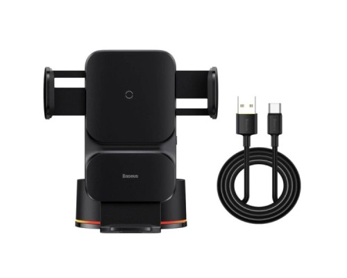 Тримач для мобiльного з БЗП Baseus Wisdom Auto Alignment Car Mount Wireless Charger(QI 15W(Suction base)Black (CGZX000101) Тримач для мобiльного з БЗП Baseus Wisdom Auto Alignment Car Mount Wireless Charger(QI 15W(Suction base)Black (CGZX000101)