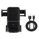 Тримач для мобiльного з БЗП Baseus Wisdom Auto Alignment Car Mount Wireless Charger(QI 15W(Suction base)Black (CGZX000101)