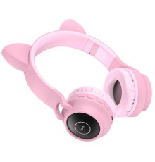 Бездротові навушники HOCO W27 Cat ear wireless headphones Pink (6931474718464)