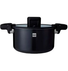 Кастрюля-cкороварка Xiaomi HuoHou Stainless Steel Enamel Micro Pressure Cooker (Black) (HU0159)