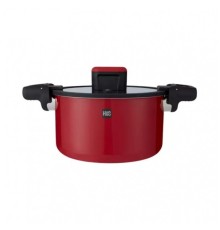 Кастрюля-cкороварка Xiaomi HuoHou Stainless Steel Enamel Micro Pressure Cooker (Red) (HU0160)