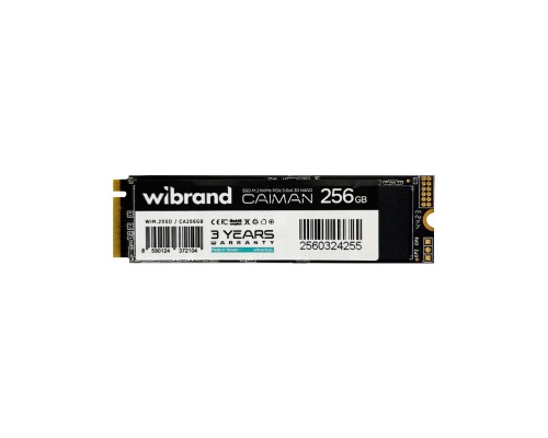 SSD M.2 Wibrand Caiman 256GB NVMe 2280 PCIe 3.0 3D NAND (WIM.2SSD/CA256GB) 