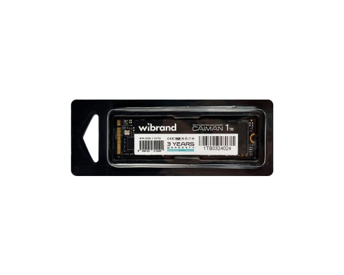 SSD M.2 Wibrand Caiman 1TB NVMe 2280 PCIe 3.0 3D NAND (WIM.2SSD/CA1TB) 