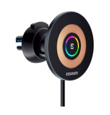 Автотримач для телефона з БЗП Essager Arpege 15W Magnetic Wirless Car Charger with Phone Holder Function (Standard Version)  Black (EZJCX-GY01A-Z)