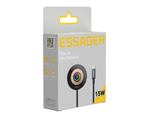 Автотримач для телефона Essager Arpege 15W Magnetic Wirless Car Charger with Phone Holder Function (Standard Version) black (EZJCX-GY01AtZ) (EZJCX-GY01A-Z) Автотримач для телефона Essager Arpege 15W Magnetic Wirless Car Charger with Phone Holder Function (Standard Version) black (EZJCX-GY01AtZ) (EZJCX-GY01A-Z)