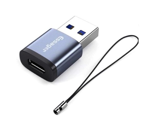 Адаптер Essager Soray OTG (Type-C Female to USB -AMale) USB3.0 Adaptor grey (EZJCA-SRB0G) (EZJCA-SRB0G) Адаптер Essager Soray OTG (Type-C Female to USB -AMale) USB3.0 Adaptor grey (EZJCA-SRB0G) (EZJCA-SRB0G)