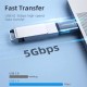 Адаптер Essager Soray OTG (Type-C Female to USB -AMale) USB3.0 Adaptor grey (EZJCA-SRB0G) (EZJCA-SRB0G)