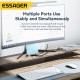 USB-хаб Essager Fengyang 4 in 1 Splitter (Type-C port) grey (EHBC04-FY0G-P) (EHBC04-FY0G-P)