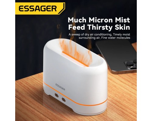 Зволожувачі повітря ESSAGER Flame Aromatherapy Humidifier Black (EJSQ-HY01) 