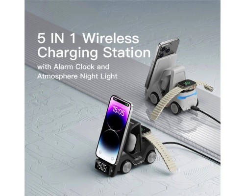 Бездротовий зарядний пристрій ESSAGER (color box) Forklift desktop wireless charger 15w White (EWXZM-CC0G-Z) Бездротовий зарядний пристрій ESSAGER (color box) Forklift desktop wireless charger 15w White (EWXZM-CC0G-Z)
