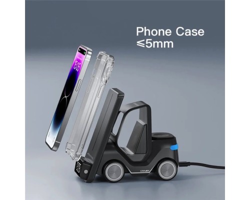 Бездротовий зарядний пристрій ESSAGER (color box) Forklift desktop wireless charger 15w White (EWXZM-CC0G-Z) Бездротовий зарядний пристрій ESSAGER (color box) Forklift desktop wireless charger 15w White (EWXZM-CC0G-Z)