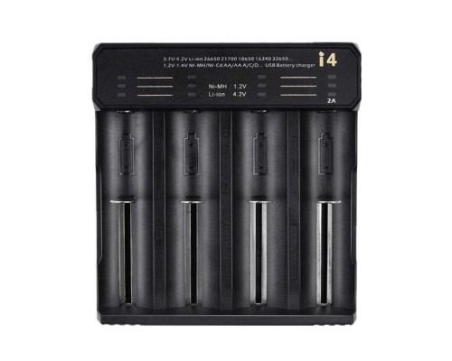 Зарядний пристрій ESSAGER Battery Charger with LED Indicator For 4 LED Black (ECDQ-I401) Зарядний пристрій ESSAGER Battery Charger with LED Indicator For 4 LED Black (ECDQ-I401)