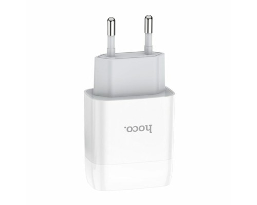 Мережевий зарядний пристрій HOCO C73A Glorious dual port charger White (6931474712912) Мережевий зарядний пристрій HOCO C73A Glorious dual port charger White (6931474712912)