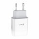Мережевий зарядний пристрій HOCO C73A Glorious dual port charger White (6931474712912)