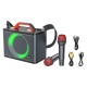 Портативна колонка HOCO BS57 Jenny dual mic wireless karaoke BT speaker Black (6931474794666)