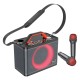 Портативна колонка HOCO BS57 Jenny dual mic wireless karaoke BT speaker Black (6931474794666)