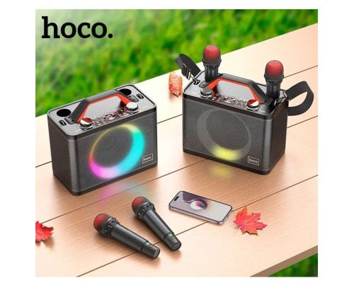 Портативна колонка HOCO BS57 Jenny dual mic wireless karaoke BT speaker Black (6931474794666) Портативна колонка HOCO BS57 Jenny dual mic wireless karaoke BT speaker Black (6931474794666)