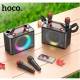 Портативна колонка HOCO BS57 Jenny dual mic wireless karaoke BT speaker Black (6931474794666)