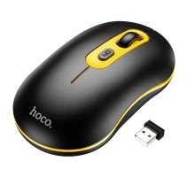 Миша Hoco GM21 Platinum 2.4G business wireless mouse Black Yellow (6931474790941) 
