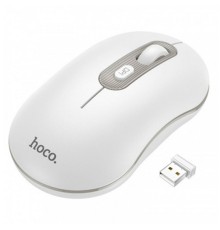 Маніпулятор миша HOCO GM21 Platinum 2.4G business wireless mouse White Gray (6931474790958)