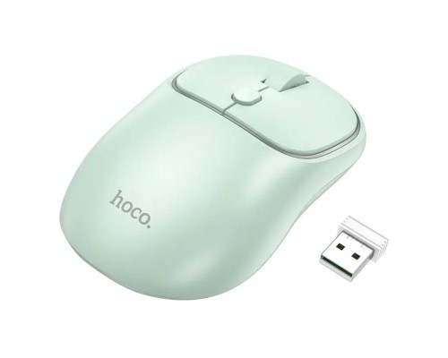 Миша Hoco GM25 Royal dual-mode business wireless mouse Light Green (6942007608558 ) 
