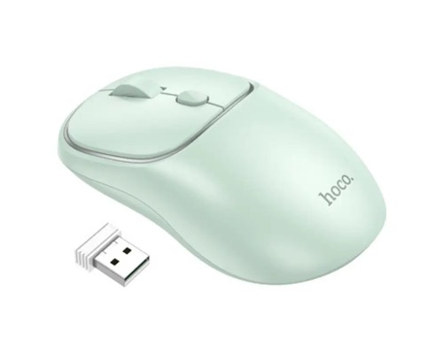 Миша Hoco GM25 Royal dual-mode business wireless mouse Light Green (6942007608558 ) 