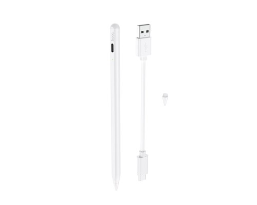 Стилус HOCO GM102 Smooth series active anti-mistake touch capacitive pen for iPAD White (6931474761170) Стилус HOCO GM102 Smooth series active anti-mistake touch capacitive pen for iPAD White (6931474761170)