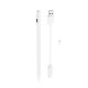 Стилус HOCO GM102 Smooth series active anti-mistake touch capacitive pen for iPAD White (6931474761170)