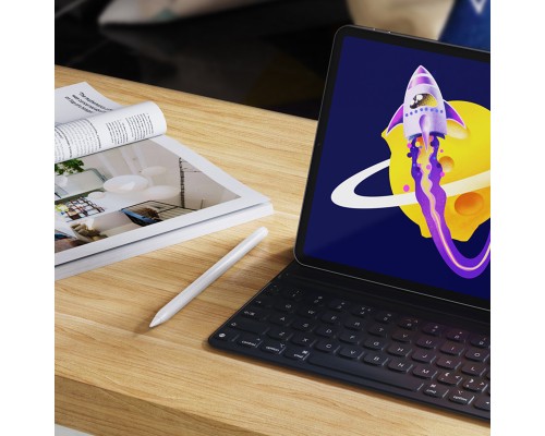 Стилус HOCO GM102 Smooth series active anti-mistake touch capacitive pen for iPAD White (6931474761170) Стилус HOCO GM102 Smooth series active anti-mistake touch capacitive pen for iPAD White (6931474761170)