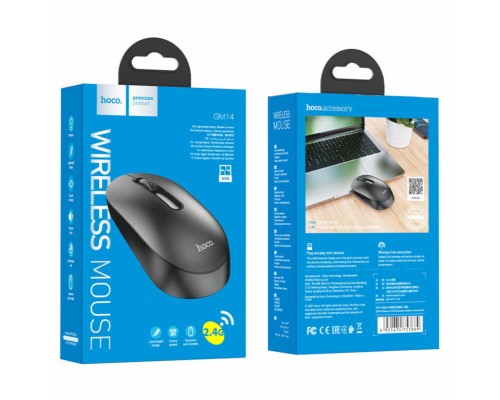 Миша HOCO GM14 Platinum 2.4G business wireless mouse Black (6931474757869) Миша HOCO GM14 Platinum 2.4G business wireless mouse Black (6931474757869)