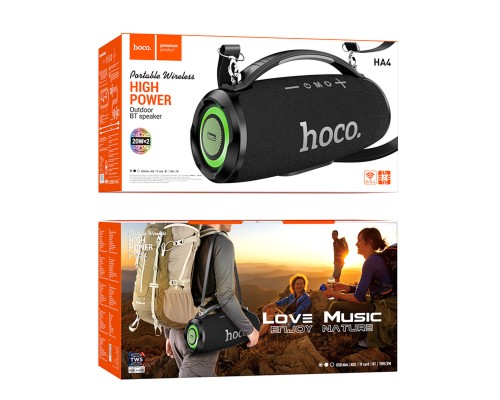 Портативна колонка HOCO HA4 Surge outdoor BT speaker Black (6942007612265 ) Портативна колонка HOCO HA4 Surge outdoor BT speaker Black (6942007612265 )