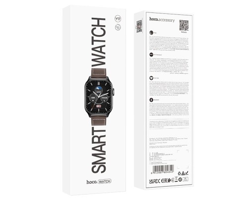 Смарт-годинник HOCO Y17 Smart sports watch(call version) Black (6942007604840 ) Смарт-годинник HOCO Y17 Smart sports watch(call version) Black (6942007604840 )