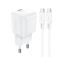 Мережевий зарядний пристрій ACEFAST A73 mini PD20W GaN single USB-C charger set (C3-03) White (6974316282655) 