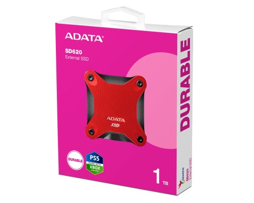 SSD ADATA SD620 1TB USB 3.2 520/460Mb/s Red (SD620-1TCRD) SSD ADATA SD620 1TB USB 3.2 520/460Mb/s Red (SD620-1TCRD)