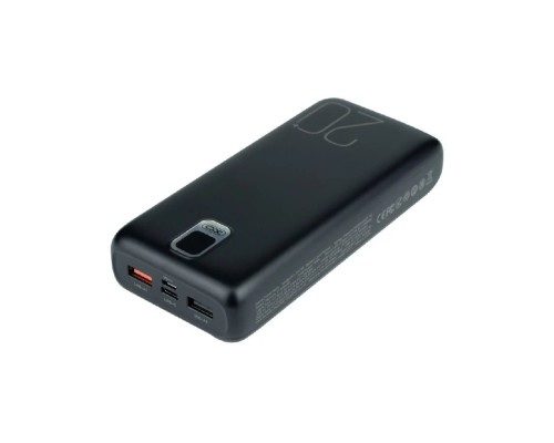Зовнішній акумулятор XO PR185 20000mAh PD20W+QC22.5W with cable Type-C/Lightning Black (6920680831791) Зовнішній акумулятор XO PR185 20000mAh PD20W+QC22.5W with cable Type-C/Lightning Black (6920680831791)
