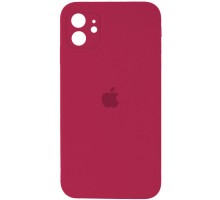 Чохол для смартфона Silicone Full Case AA Camera Protect for Apple iPhone 12 35,Maroon (FullAAi12-35)
