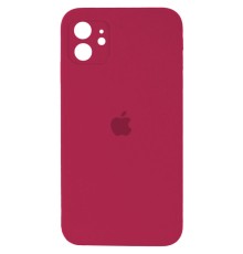 Чохол для смартфона Silicone Full Case AA Camera Protect for Apple iPhone 12 35,Maroon (FullAAi12-35)