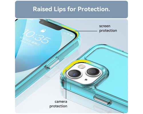 Чохол для смартфона Cosmic Clear Color 2 mm for Apple iPhone 13 Transparent Blue (ClearColori13TrBlue) Чохол для смартфона Cosmic Clear Color 2 mm for Apple iPhone 13 Transparent Blue (ClearColori13TrBlue)