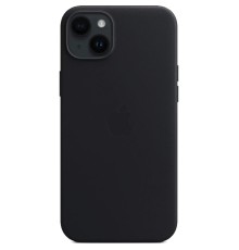 Чохол для смартфона Leather AAA Full Magsafe IC for iPhone 15 Black (Leat15Black)